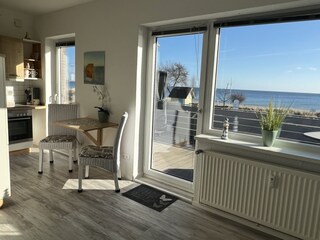 Blick von der Couch  aufs Meer