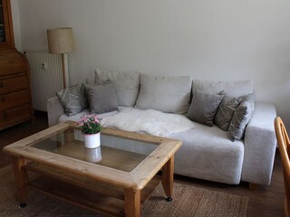 Couch mit Schreibtisch