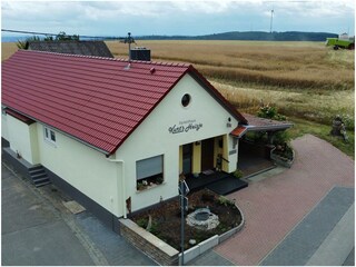 Ferienhaus von oben