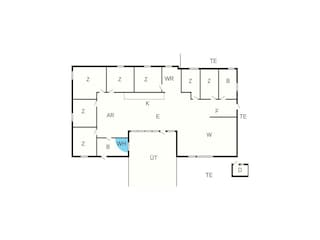 Holiday house Vaeggerløse Floor Plan 17