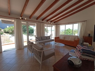 Porch with sofa bed