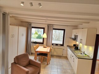 Blick auf die Küchenzeile