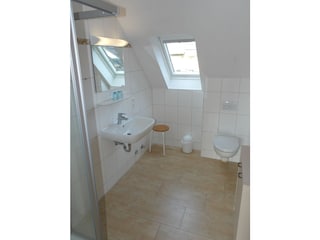 Einen Blick  in das Bad