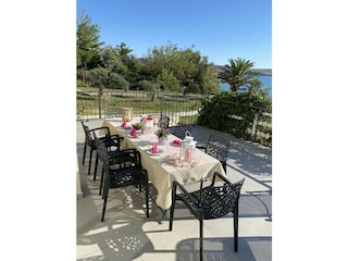 Terasse der Ferienwohnung