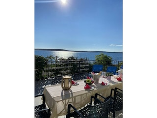 Terasse der Ferienwohnung