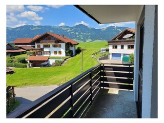 Blick vom Balkon