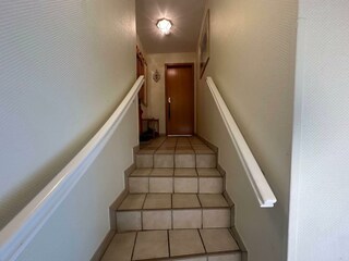 Treppenaufgang zu den Wohneinheiten