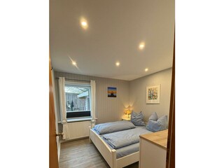 Blick ins Schlafzimmer