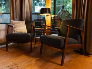 Seating area with two comfortable armchairs