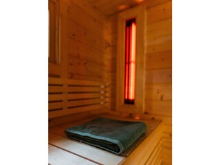Stimmungsvolles Foto der Sauna