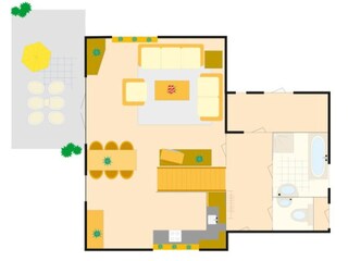 Vakantiehuis Makkum Grondplan 36