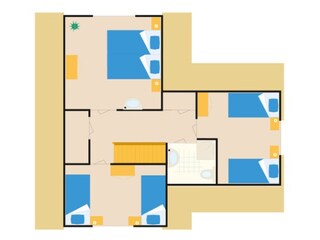 Vakantiehuis Makkum Grondplan 36