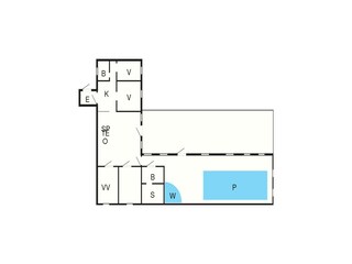 Vakantiehuis Vaeggerløse Grondplan 4