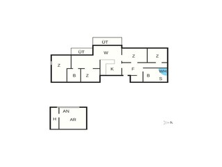 Ferienhaus Bratten Strand Grundriss 12