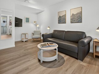 Wohnzimmer-Schlafzimmer-Küche-Essbereich