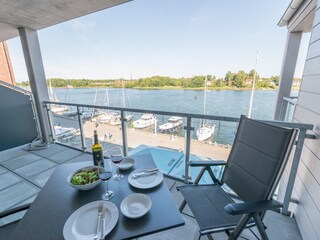 Geschützter Balkon