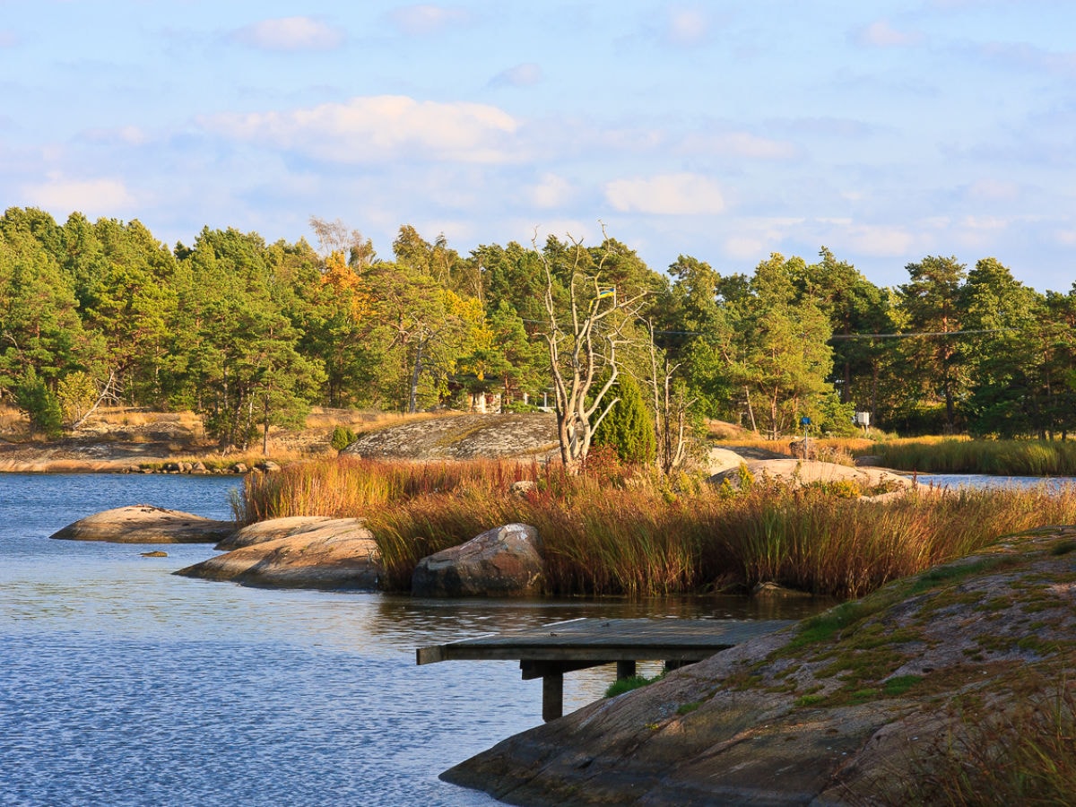 Insel nahe Bootsplatz an der Ostsee