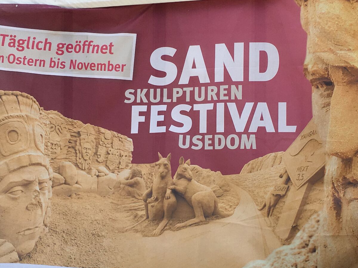 .... auf zu den Sandskulpturen