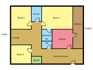 Appartement Innere Stadt Grondplan 4