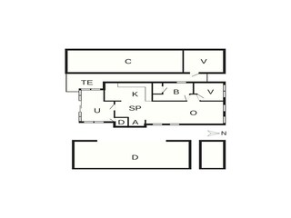 Vakantiehuis Hals Grondplan 6