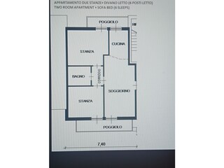 Ferienhaus Cavedago Grundriss 4