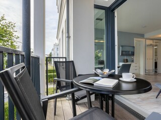 Balkon mit Sitzgelegenheiten