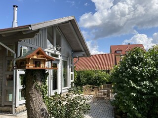 Terrasse hinter dem Chalet
