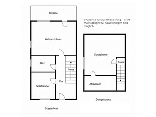 Grundriss unseres Hauses