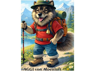 Unser Maskottchen - Aggi von Alpenloft
