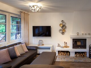 Wohnbereich mit Kamin