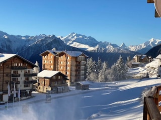 Aussicht verschneit
