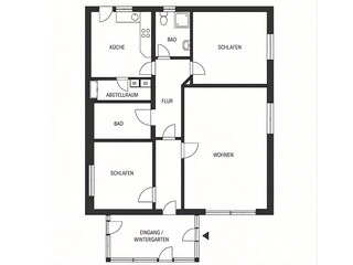 Holiday apartment Büsum Floor Plan 6