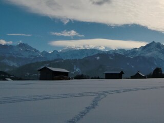 Blick von Farchant nach Garmisch-Partenkirchen