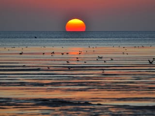 Schöne Stimmung am Strand