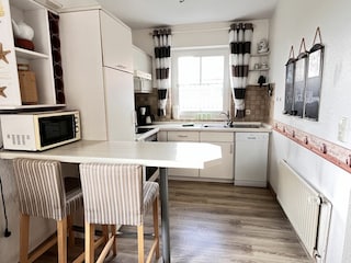 Blick in die offene Küche