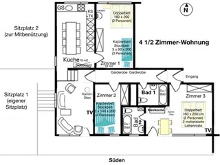 Appartement de vacances Wiler Plan d'étage 41