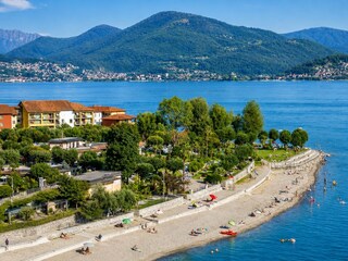 Sandstrand von Cannero Riviera