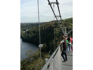 Hängebrücke über Wendefurter Talsperre