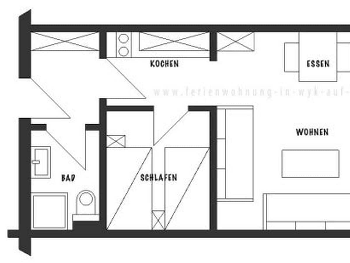 Ferienwohnung Wyk auf Föhr Ausstattung 3