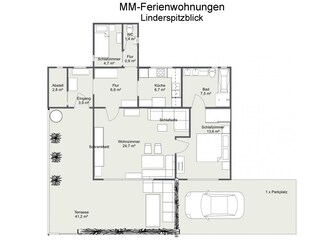 Apartamento de vacaciones Mittenwald Plano de planta 28