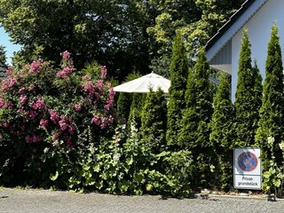 Gartenansicht von außen