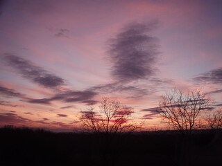 Sonnenuntergang am Gut