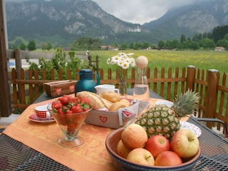 Frühstück auf der Terasse