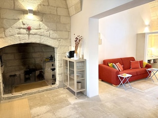 Blick ins Wohnzimmer