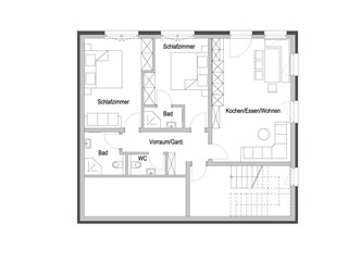 Grundriss Appartement