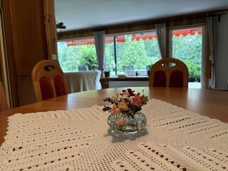 Essecke Blick ins Wohnzimmer