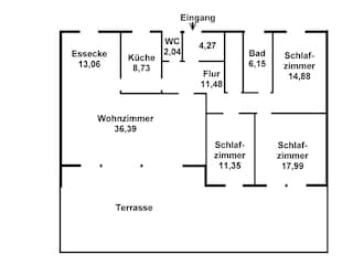 Ferienhaus Drei Mühlen, Grundriss