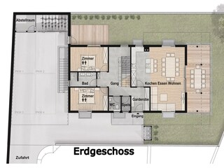 Chalet-Schneidermascht-Erdgeschoss