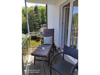 Sun lounger at the South-East-Balcony