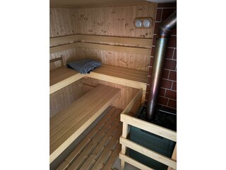 Sauna im Erdgeschoss